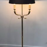 Lampadaire de parquet en laiton Maison Jansen