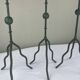 Sculptural candle holder trio