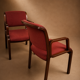 Paire fauteuils tweed teck Comforto