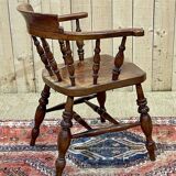 Fauteuil anglais en orme du XIXème