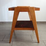 2-tier wooden coffee table from the 50s and 60s