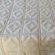 White crochet bed cover