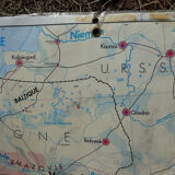 Vintage MDI "Country Balkaniques Poland - Czechoslovakia" school map