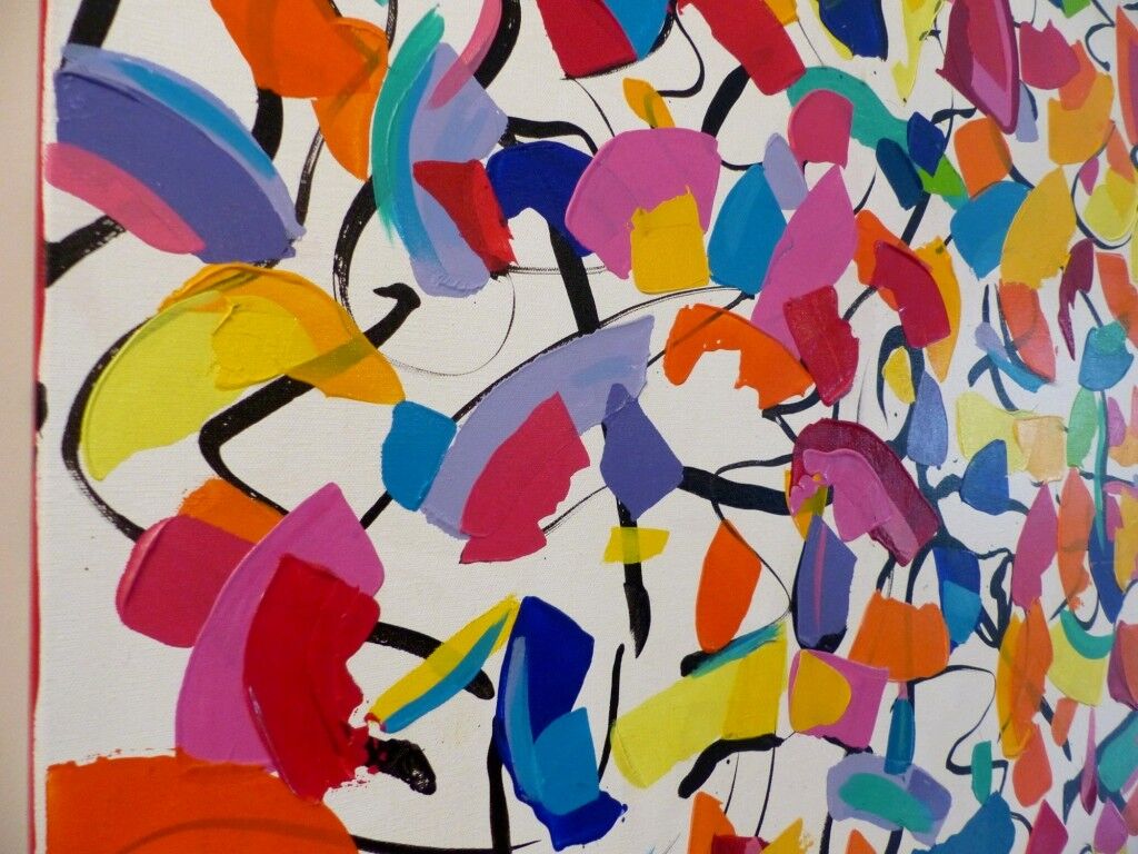 Claudia T abstract composition table, 2015, unique piece