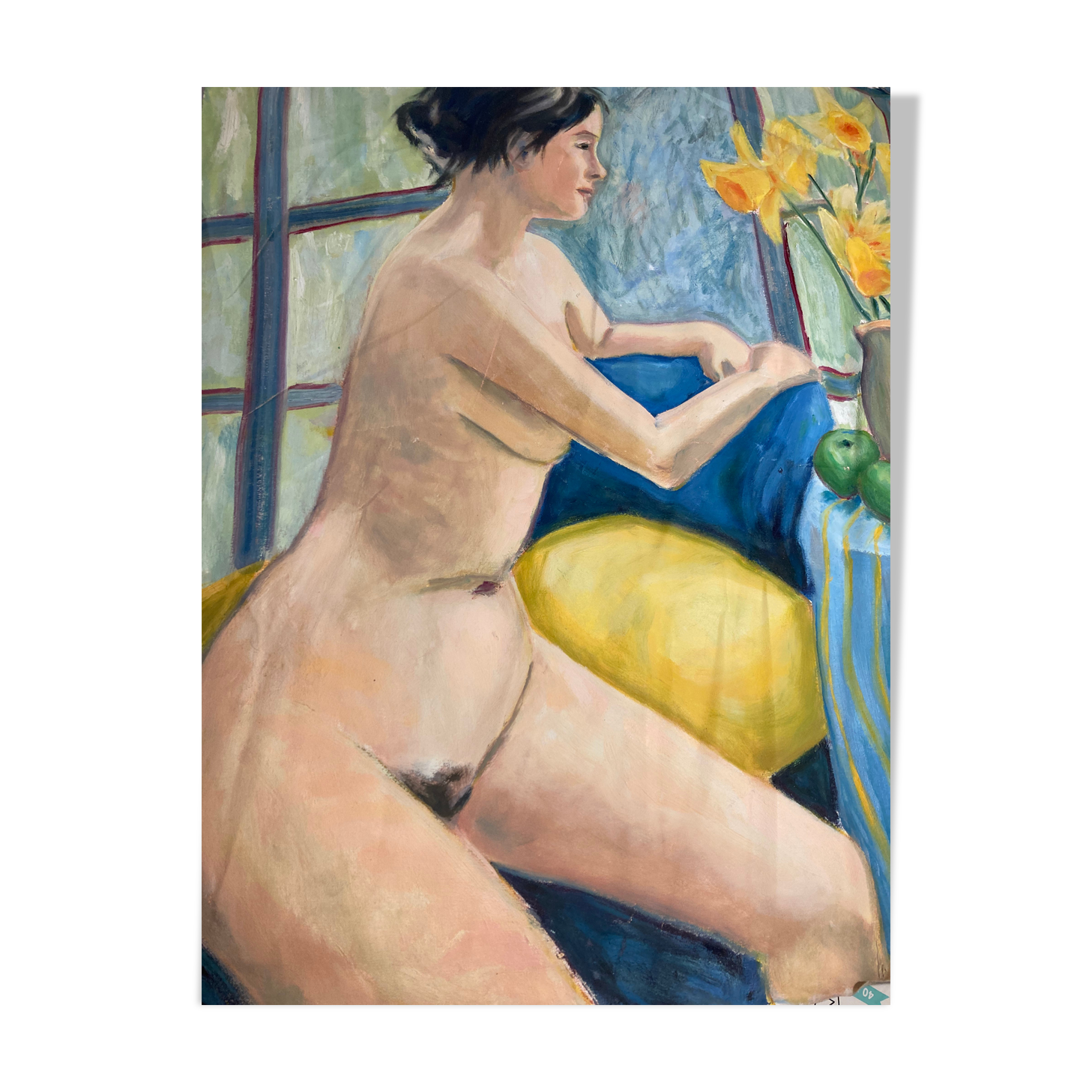 Femme sur un divan