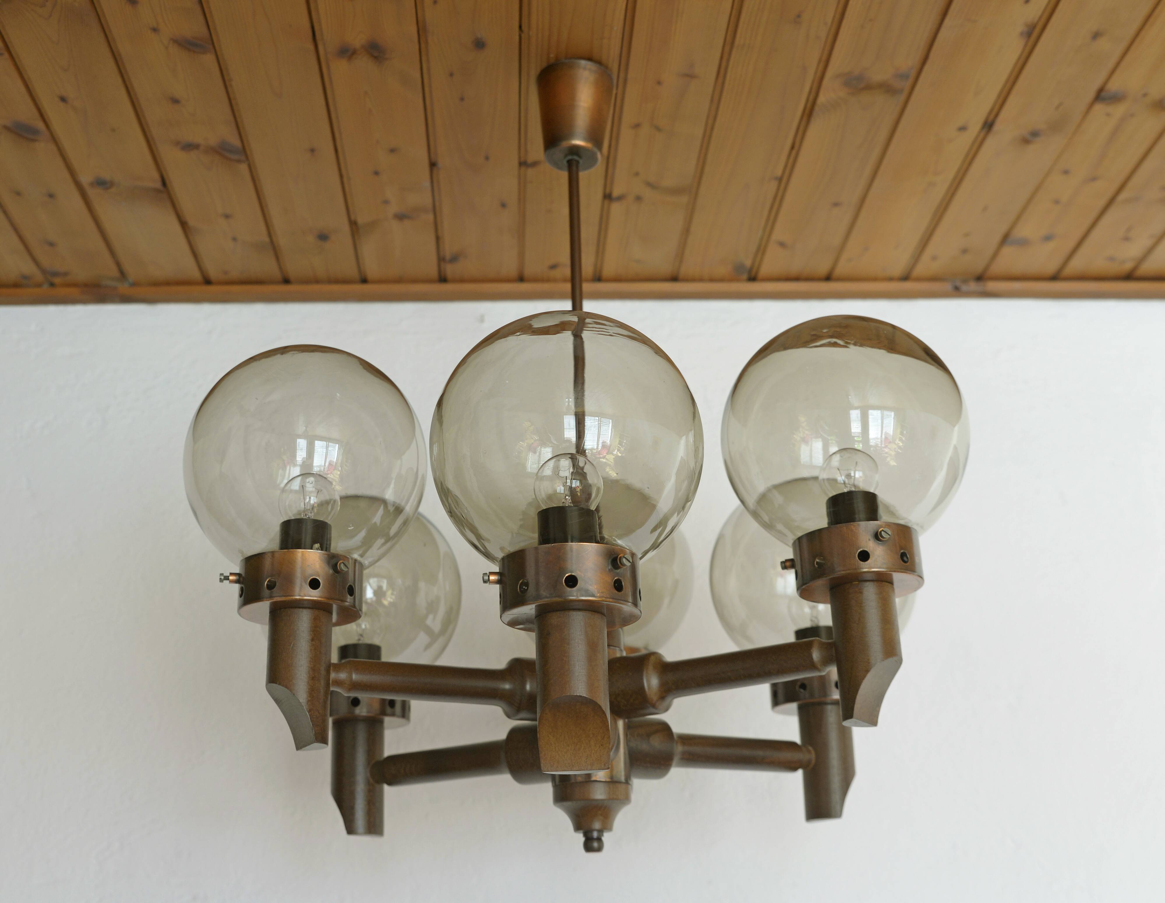 Vintage rustic chandelier wooden hanging lamp medieval style pendant light