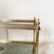 Brass and smoked glass dessert 60s