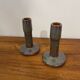 Pair of porcelain candlesticks