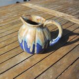 Old Digoin Flamed Stoneware Pitcher