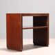 Vintage shelf in mahogany veneer, Italy, 1940s-1950s.