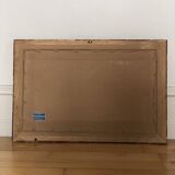 Vintage Original Landscape Oil Painting: Countryside Cottage Art