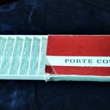 Set of 12 lead crystal knife rests in a triangular shape.