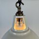 Vintage Industrial Beige Painted Pendant Lamp
