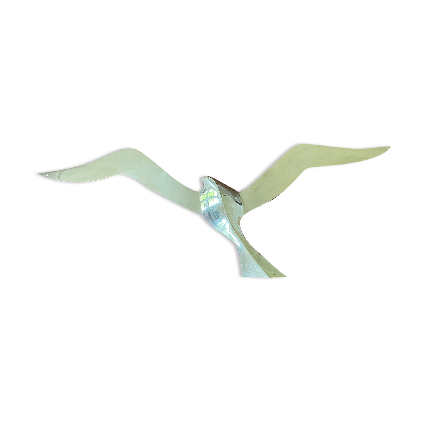 Mouette en laiton doré