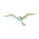 Mouette en laiton doré