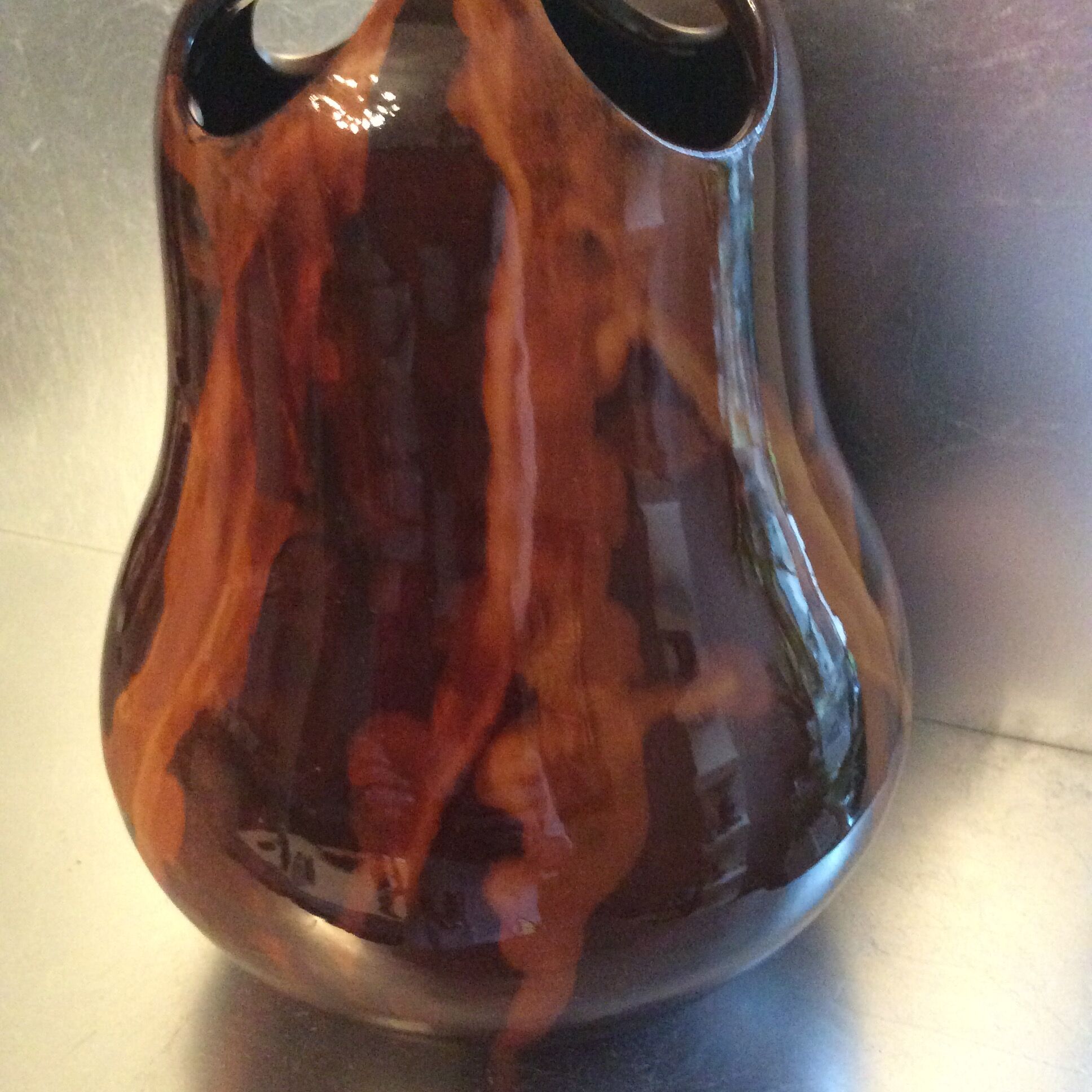 Italy ceramic pear vase from the 60s and 70s