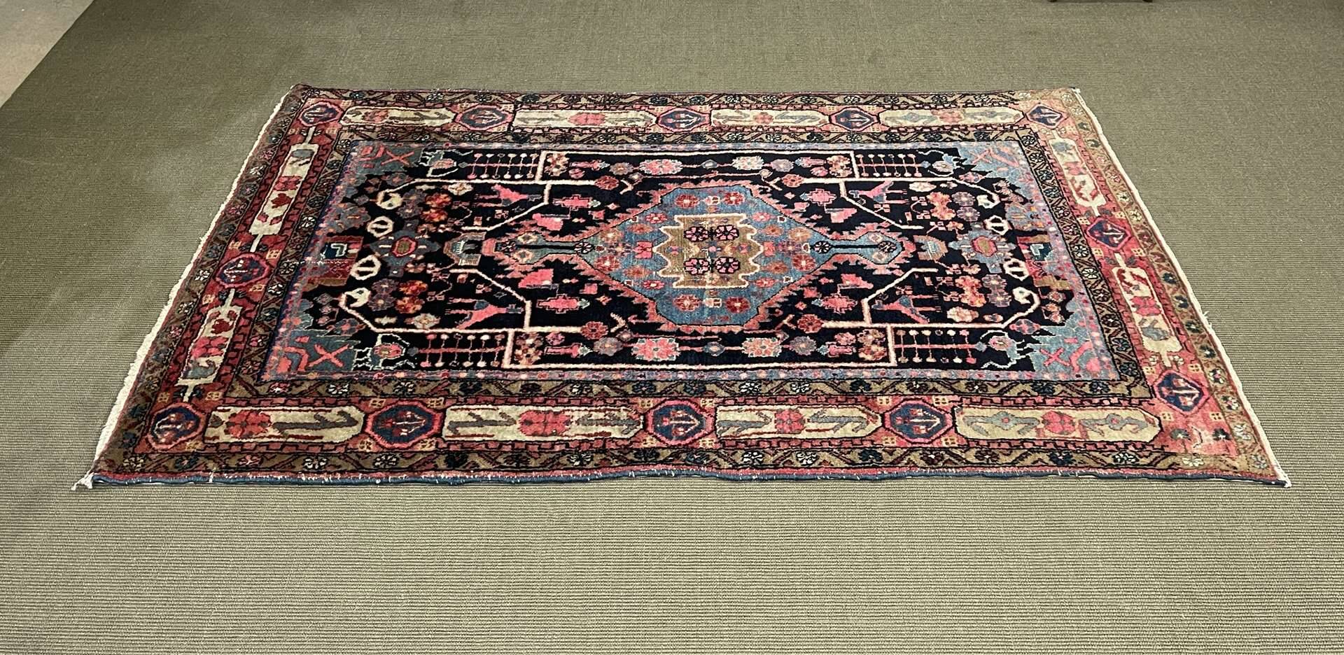 Handmade wool Iranian carpet - 2.27m x 1.37m