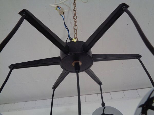 Space Age Chrome-Plated Ceiling Lamp, 1960s