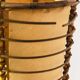 Floor lamp in rattan and japanese paper
