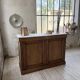 Oak and marble counter 1950