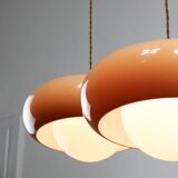 Space Age Brown Pendant Lamp from Guzzini, 1960s