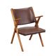 Armchair in faux leather Italy 1960s