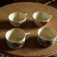 Lot 4 teacups Digoin Sarreguemines
