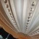 Chandelier Muller Lunéville golden support saucer pink glass paste DP 1122321