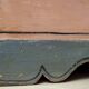 Pine chest from around 1900 with recent decorative painting in Scandinavian style.