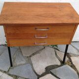 Vintage metal feet nightstand