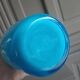 Vase, soliflore bleu en opaline