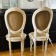 Pair of Louis XVI chairs from the late 19th century with checkerboard caning