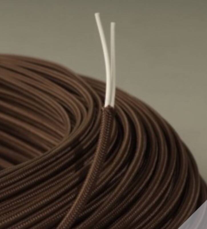 Ceramic lamp, new fabric cable, cotton lampshade.