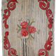 Tapis Hooked Antique Américain, Années 1920, Élégance Florale