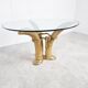 Vintage faux tusk center table or side table, 1970s
