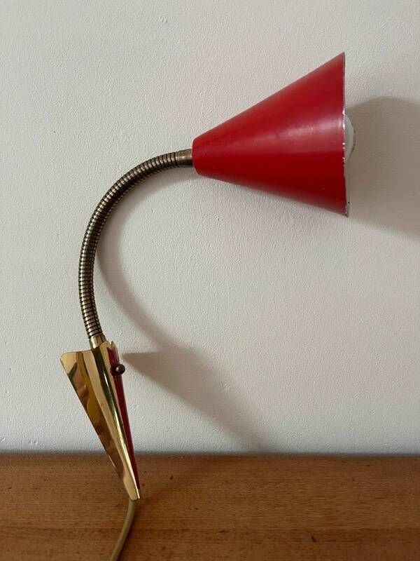 Vintage Italian wall lamp in Stilnovo style from the 1950s.