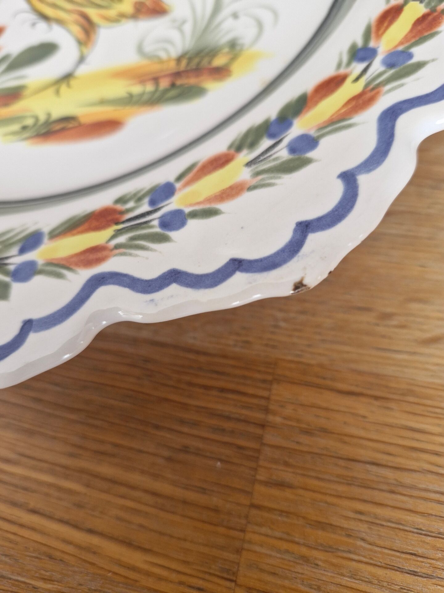 Set of 6 Breton plates
