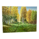 Green landscape signed in 2008