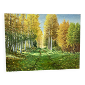 Paysage verdoyant signé de 2008