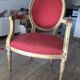 Louis XVI style medallion armchair