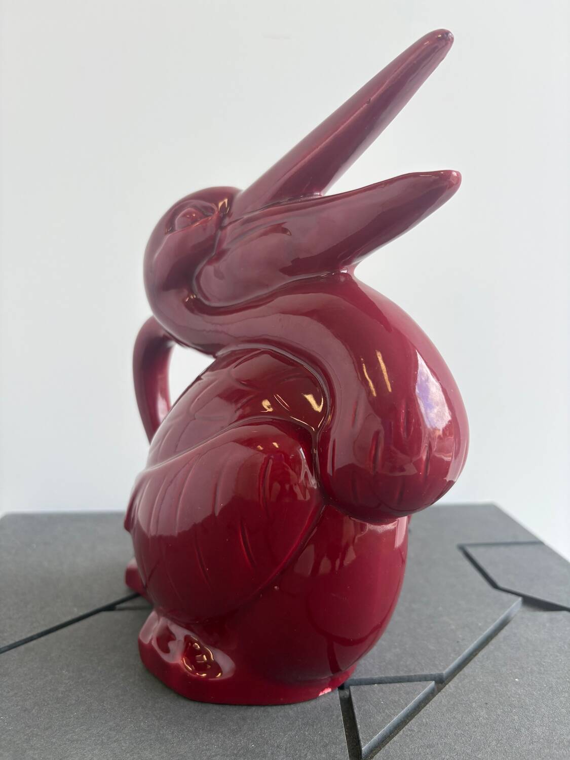 Poët Laval ceramic zoomorphic pelican pitcher