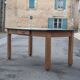 Wooden table formica top green vintage water