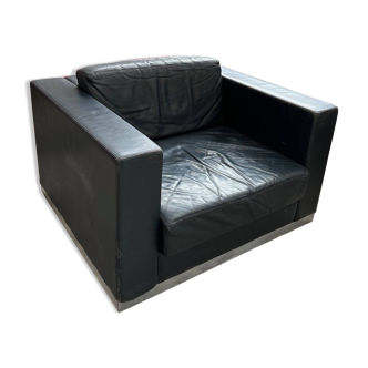 1980s leather armchair