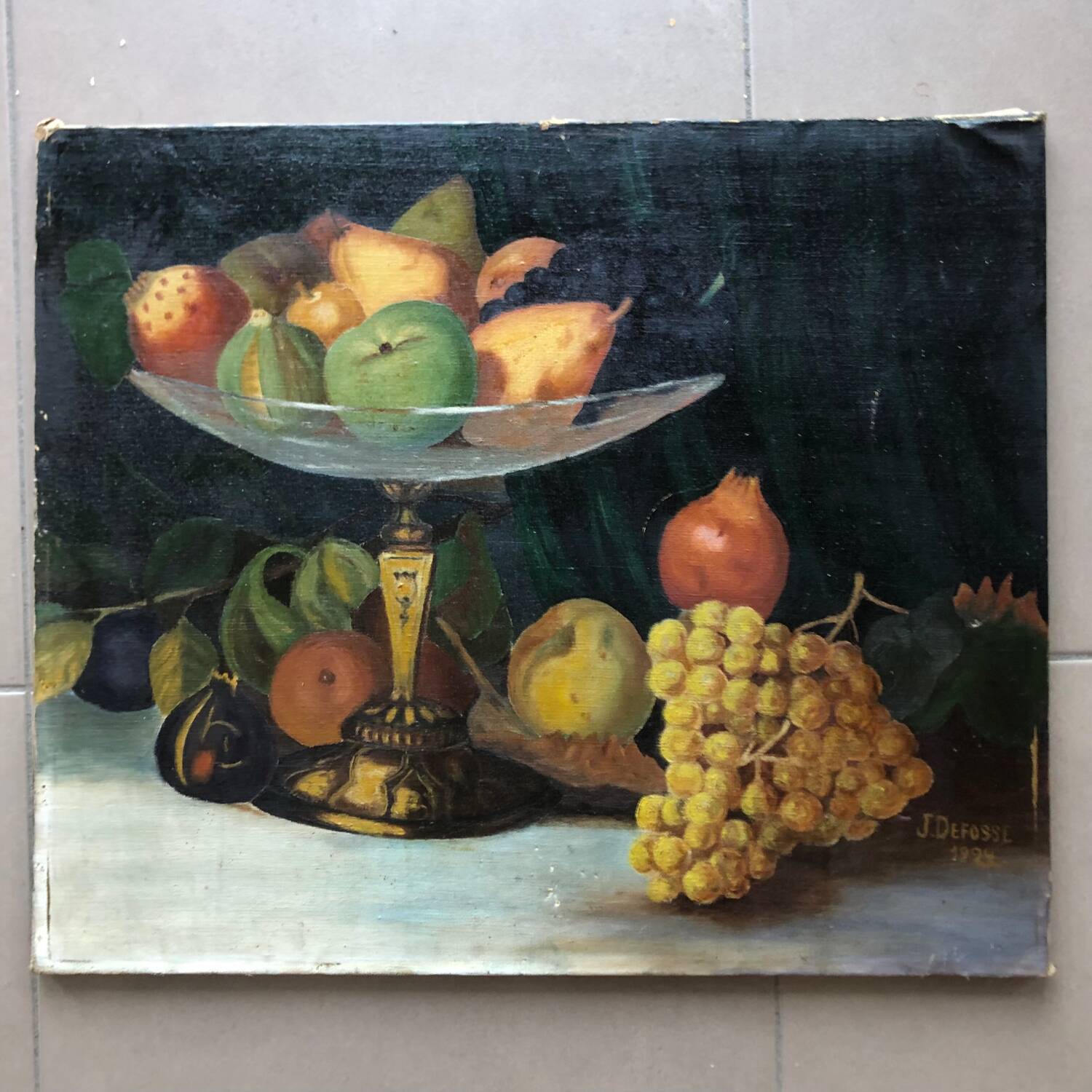 Oil on canvas still life 1924