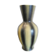 Vase céramique jaune et noir signé saint clément, années 50