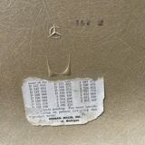 Coque Beige Fiberglass Side Chair Eames Vintage by Herman Miller