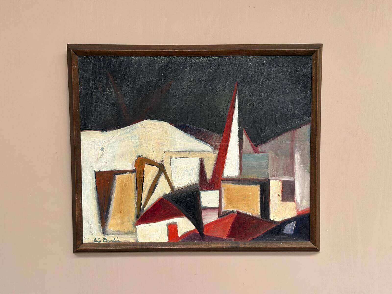 Huile sur toile – Façades par Leif Bodin