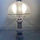 Vintage 70s marble and plexiglass lamp