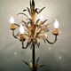 Rare Gilt Metal Sheaf of Wheat Floor Lamp by Hans Kogl, 1970s