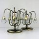 Vintage glass ball table lamps, Italy, 1960s, set of 2